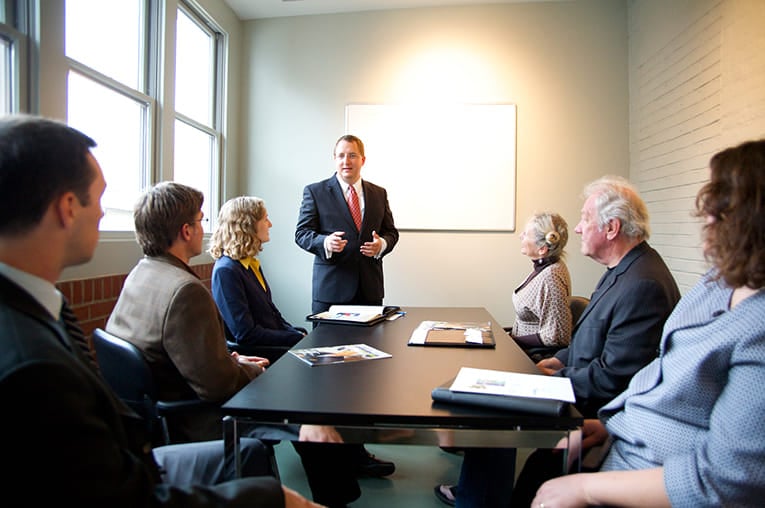 Doug conducting a meeting