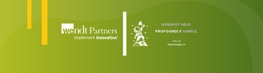 Wendt Partners Becomes First HubSpot Elite Partner to Join Profoundly (www.profound.ly)
