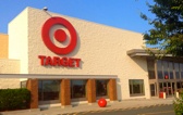 An image of the Target business building with an empty parking lot