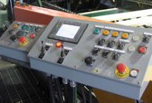 A control panel for heavy machinery