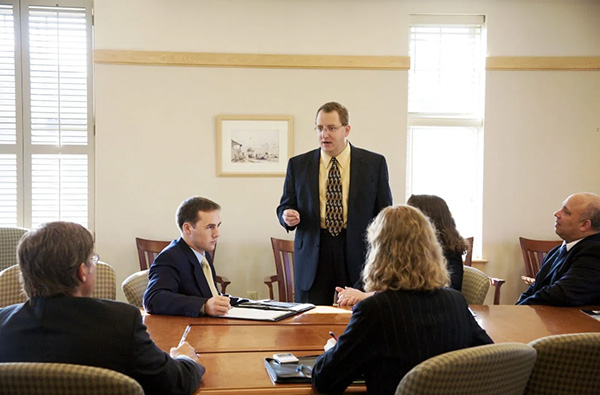 Doug conducting a meeting