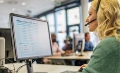 A team member adds a new client data into their CRM